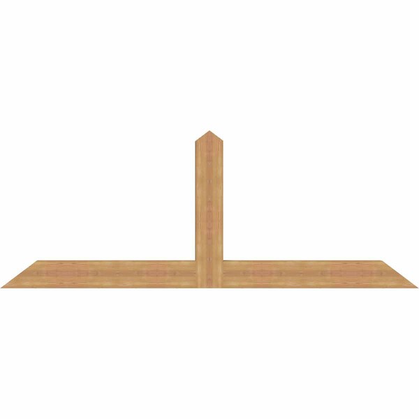 Ekena Millwork Portland Smooth Timber Gable Bracket, Western Red Cedar, 84"W x 31"H x 3 1/2"D x 5 1/2"F, 9/12 Pitch GBW084X31X0406POR00SWR - main